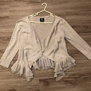 American Eagle ruffle cardigan